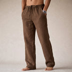 Walter - Men's Drawstring Linen Trousers