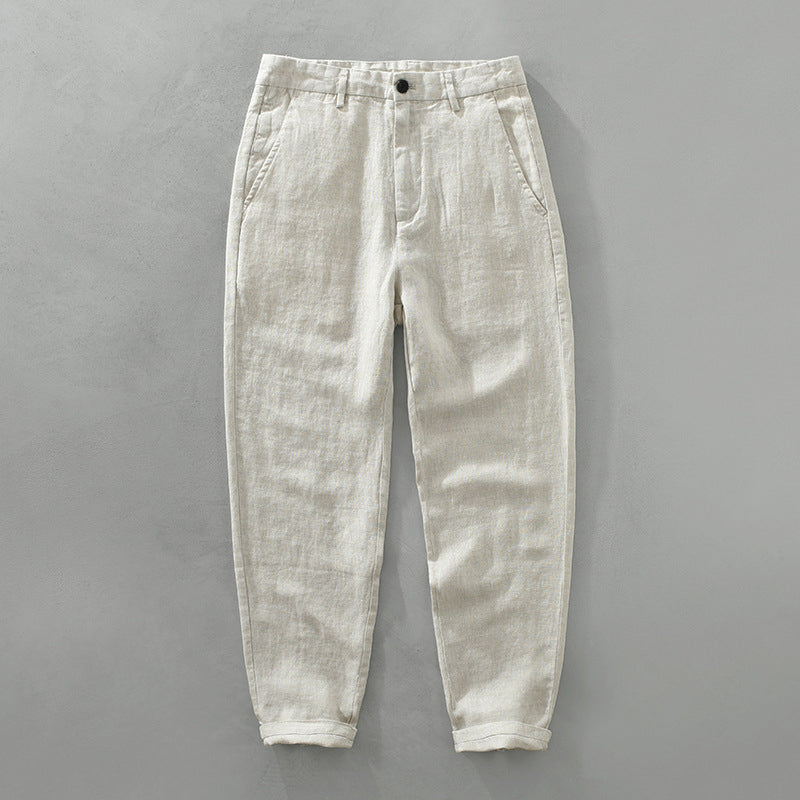 Warren - Men's Wide-Leg Linen Drawstring Pants