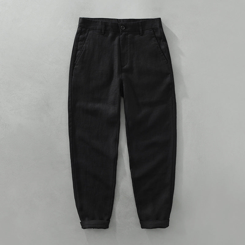 Warren - Men's Wide-Leg Linen Drawstring Pants