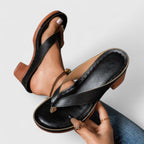 Waverly - Women's Thong Sandals with Stacked Block Heel