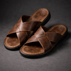 Wells - Men's Cross-Strap Slip-On Sandals