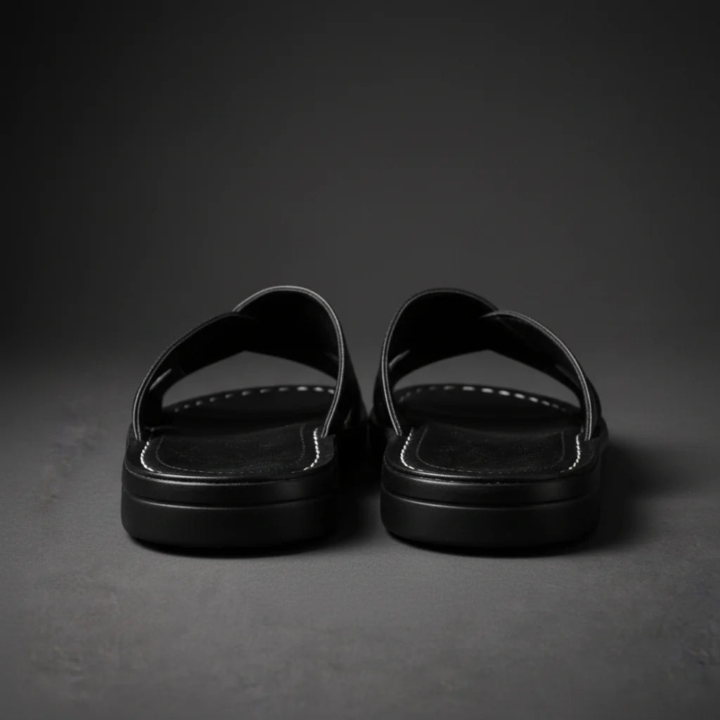 Wells - Men's Cross-Strap Slip-On Sandals