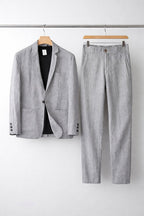 Zayn - Men's Linen Notch-Lapel Blazer and Trouser Set