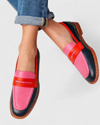 Zinnia - Women's Colorblock Penny Loafers