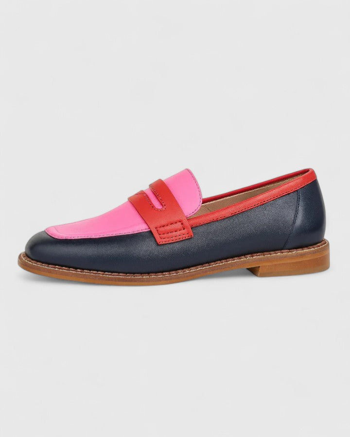 Zinnia - Women's Colorblock Penny Loafers